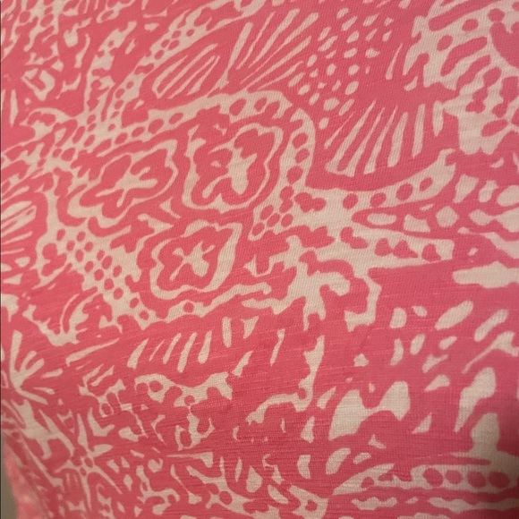 Lilly Pulitzer Pink and White Long Sleeve Dress - Picture 2 of 4